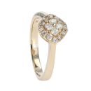 9ct Yellow Gold 0.35ct Diamond Cluster Ring by Anya Belle