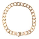 9ct Yellow Gold Square Curb Bracelet 8"