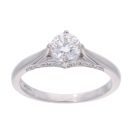 18ct White Gold 0.70ct Diamond Solitaire Ring