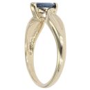 9ct Yellow Gold Sapphire Solitaire Ring