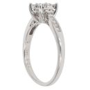 9ct White Gold 0.32ct Brilliant Cut Diamond Cluster Ring