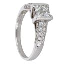 18ct White Gold 0.75ct Diamond Cluster Ring