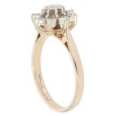 9ct Yellow Gold 0.10ct Diamond Cluster Ring