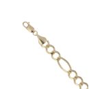 9ct Yellow Gold Figaro Bracelet 7.5"