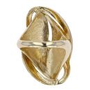 14ct Yellow Gold & White Gold Swirl Ring