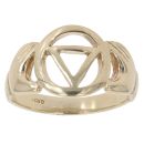 9ct Yellow Gold Masonic Hands Ring