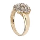 9ct Yellow Gold 1.00ct Brilliant Cut Diamond Cluster Ring