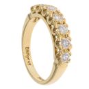 18ct Yellow Gold 0.60ct Brilliant Cut Diamond Half Eternity Ring