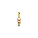 22ct Yellow Gold Pendant with Multi Coloured Cubic Zirconia Stones