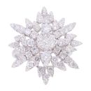 18ct White Gold 2.10ct Diamond Cluster Ring