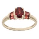 9ct Yellow Gold Garnet Dress Ring
