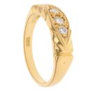 18ct Yellow Gold 0.20ct Diamond Trilogy Ring