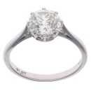 18ct White Gold 2.00ct Diamond Soltaire Ring