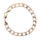 9ct Yellow Gold Curb Bracelet 8"