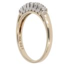9ct Yellow Gold 0.25ct Brilliant Cut Diamond Half Eternity Ring