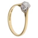 18ct Yellow Gold 0.45ct Brilliant Cut Diamond Solitaire Ring