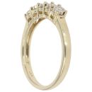 9ct Yellow Gold 0.15ct Diamond Five Stone Diamond Ring