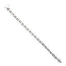 18ct White Gold 6.05ct Brilliant And Baguette Cut Diamond Bracelet 7"