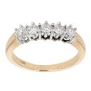 18ct Yellow Gold Five Stone 0.50ct Diamond Ring