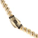 14ct Yellow Gold Monaco Loop Plain Lock Chain 18"