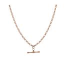 9ct Rose Gold Belcher T-Bar Chain 24"
