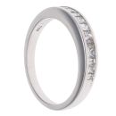 18ct White Gold 0.50ct Princess Cut Diamond Half Eternity Ring