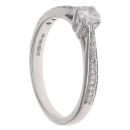 9ct White Gold 0.33ct Brilliant Cut Diamond Solitaire Ring