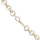 9ct Yellow Gold Patterned And Plain Belcher Chain 28"