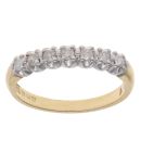 18ct Yellow Gold 0.33ct Brilliant Cut Diamond Eternity Ring