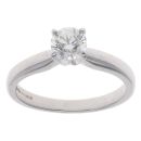 18ct White Gold 0.60ct Brilliant Cut Diamond Solitaire Ring
