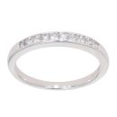 9ct White Gold 0.33ct Princess Cut Diamond Half Eternity