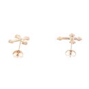 9ct Yellow Gold Cross Stud Earrings