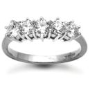 18 Carat White Gold 1.00ct 5 Stone Diamond Ring