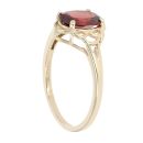 9ct Yellow Gold Single Stone Garnet Ring