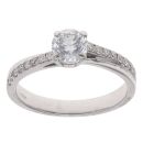 18ct White Gold 0.90ct Brilliant Cut Diamond Solitaire Ring