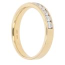18ct Yellow Gold 0.50ct Brilliant Cut Diamond Half Eternity Ring