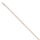 18ct Rose Gold 7.00ct Diamond Tennis Bracelet 7"