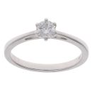 18ct White Gold 0.25ct Brilliant Cut Diamond Solitaire Ring