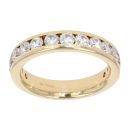 18ct Yellow Gold 1.50ct Diamond Half Eternity Ring