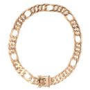 9ct Yellow Gold Double Curb Bracelet 8"