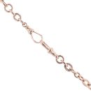 9ct Rose Gold Belcher And Albert T-Bar Chain 18"