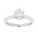 18ct White Gold 0.50ct Diamond Solitaire Ring