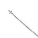 18ct White Gold 2.75ct Diamond Tennis Bracelet 7"