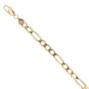 9ct Yellow Gold Figaro Bracelet 8"
