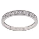 18ct White Gold Cubic Zirconia Half Eternity Ring