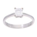 Platinum 0.85ct Diamond Solitaire Ring