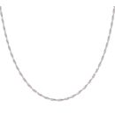 9ct White Gold Twist Chain 18"