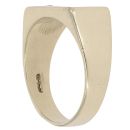 9ct Yellow Gold Cubic Zirconia Signet Ring