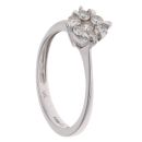 9ct White Gold 0.30ct Brilliant Cut Diamond Cluster Ring