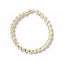 9ct Yellow Gold Flat Round Link Bracelet